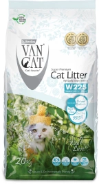 Van Cat комкующийся наполнитель без пыли с ароматом "100% Натуральный", без пыли, 20 кг