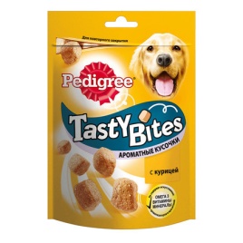 Лакомство Pedigree Tasty Bites для собак Хрустящие подушечки с Курицей - 95 г