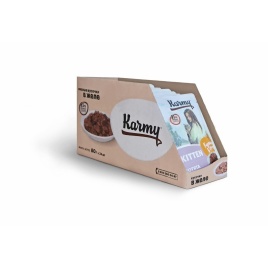 Karmy Kitten влажный корм для котят до 1 года, беременных и кормящих кошек c курицей в желе - 80 г