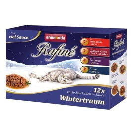 Animonda Rafine Multipack влажный корм для кошек ассорти из 12 паучей - 1,2 кг