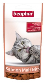 Beaphar Malt-Bits Подушечки с мальт-пастой для выведения шерсти из желудка с Лососем 35г*75 шт