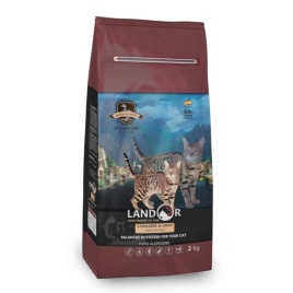 Landor Sterilized & Light сухой корм для кошек с избыточным весом и стерилизованных, с уткой и рисом - 400 г