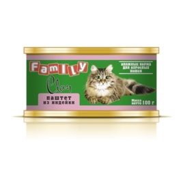 Clan Family влажный корм для кошек паштет из индейки в консервах - 100 г