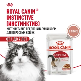 Влажный корм (соус) Royal Canin Instinctive для взрослых кошек, 85 г