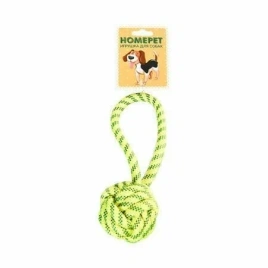 Узел Homepet Seaside для собак, из каната с петлёй, жёлто-синий