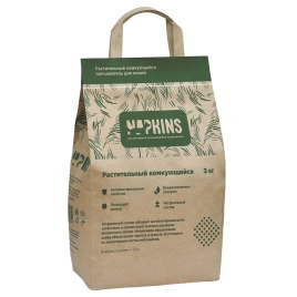 Наполнитель Napkins растительный комкующийся, 7.2 л
