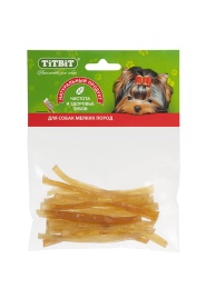 Titbit сухожилия говяжьи (соломка) - мягкая упаковка