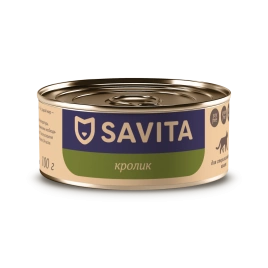 Влажный корм SAVITA для стерилизованных кошек с кроликомом, 100 г