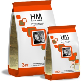 Наша Марка сухой корм для взрослых собак мелких пород с цыплёнком и овощами 3 кг