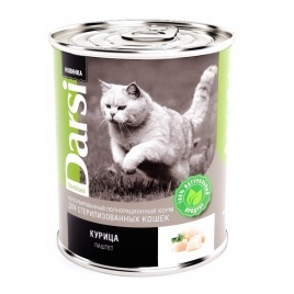Darsi Sterilised влажный корм для стерилизованных кошек с курицей 340 г