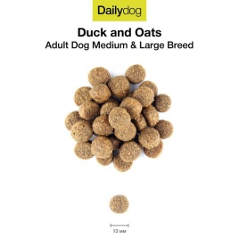 Сухой корм Dailydog Adult Medium Large Breed для собак средних и крупных пород с уткой и овсом 3 кг