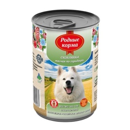 Родные Корма Скоблянка мясная по-городецки для собак - 970 г