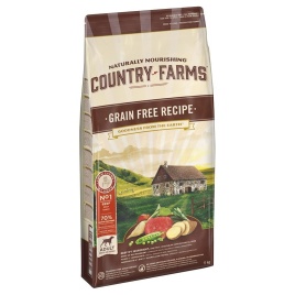 Сухой беззерновой корм Country Farms для взрослых собак с говядиной 2.5 кг