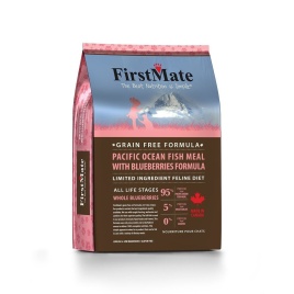 FirstMate Pacific Ocean Fish Meal With Blueberries сухой беззерновой корм для взрослых кошек с рыбой и голубикой - 1,8 кг