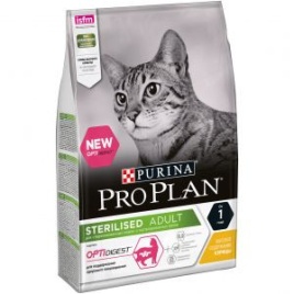 Pro Plan Cat Adult Sterilised сухой корм для стерилизованных кошек с курицей - 3 кг