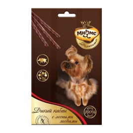 Мнямс Деликатес лакомые палочки для собак с мясом дикого кабана и лесными ягодами 13,5 см - 3х11 г 1 ш