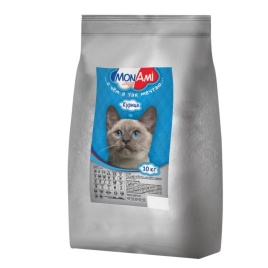 MonAmi сухой корм для взрослых кошек любых пород с нормальной физической активностью с мясом курицы - 10 кг