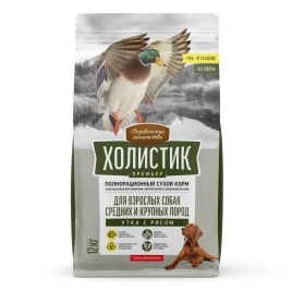Сухой корм «Деревенские лакомства» Holistic Премьер для собак средних и крупных пород с ягнёнком и рисом, 12 кг