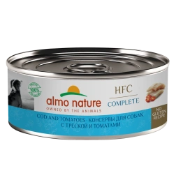 Влажный корм Almo Nature для собак с треской и томатами, 100 г