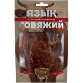 Лакомство «Деревенские лакомства» язык говяжий для собак, 50 г