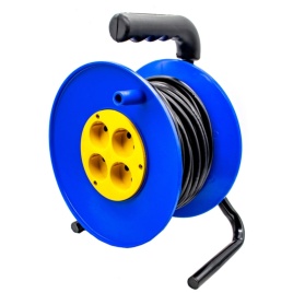 Удлинитель на катушке У1С-4-30 4 розетки, с заземлением, ПВС 3х1,0, 30м (1/1)