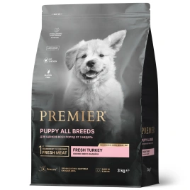 Сухой корм Premier Dog Turkey PUPPY для щенков всех пород свежее мясо индейка 3 кг