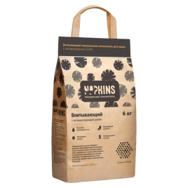 Наполнитель Napkins впитывающий наполнитель с активированным углем, 8.96 л