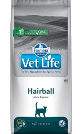 Farmina Vet Life Cat Hairball ветеринарный диетический сухой корм для выведения шерстяных комочков из кишечника взрослых кошек и котов - 10 кг