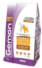 Gemon Dog Medium Puppy & Junior с курицей и рисом - 3 кг