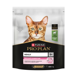 Сухой корм Purina Pro Plan DelicateOpti-Digest Lamb для кошек с чувствительным пищеварением, с ягненком, 400 г