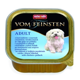 Animonda Vom Feinsten Adult / Анимонда Вомфейнштейн Эдалт для собак с курицей и сайдой 150 г (консервы)