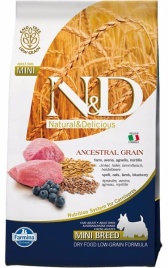 Farmina N&D Low Grain Dog Lamb & Blueberry Adult Mini - 2,5 кг