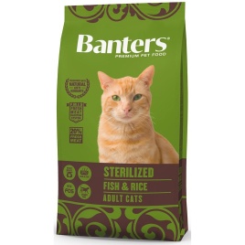 Сухой корм Banters Sterilized для стерилизованных кошек с рыбой и рисом - 2 кг