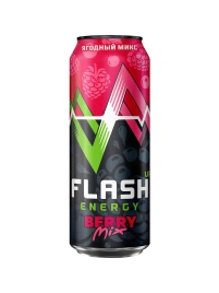 Напиток безалк. энергет. «ФЛЭШ АП ЭНЕРДЖИ ЯГОДНЫЙ МИКС»0,45л ж/б
