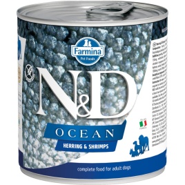 Влажный корм Farmina N&D Ocean для собак с сельдью и креветками - 285 г