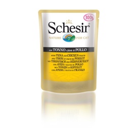 Schesir для кошек в паучах с тунцом и цыпленком - 100 г
