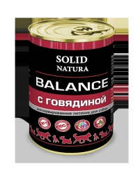 Solid Natura Balance консервы для собак, говядина - 340 г