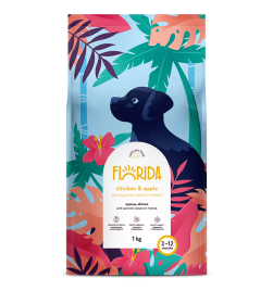 Florida сухой корм для щенков средних пород с курицей и яблоком 3 кг
