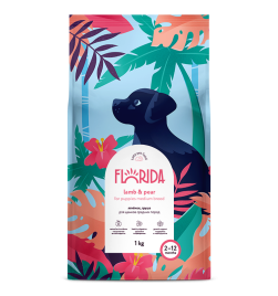 Florida сухой корм для щенков средних пород с ягненком и грушей 1 кг