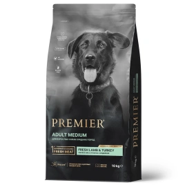Сухой корм Premier Dog Adult Medium Lamb &amp; Turkey для собак средних пород, с ягненком и индейкой, 10 кг