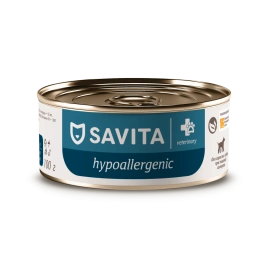Влажный корм SAVITA Preventive Line Hypoallergenic для взрослых собак при пищевой аллергии, 100 г