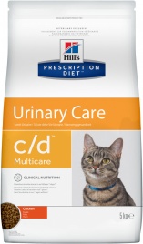 Hill's Prescription Diet (5 кг) C/D Multicare Feline Chicken dry