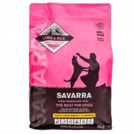 Savarra Puppy Large Breed Сухой корм для щенков крупных пород с ягненком и рисом - 3 кг