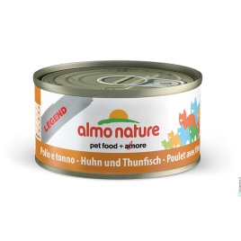 Almo Nature Legend Adult Cat Chicken&Tuna консервированный корм с цельными кусочками курицы и тунца в бульоне для взрослых кошек - 70 г