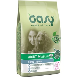 Oasy Dry Dog Adult Medium сухой корм для взрослых собак средних пород с ягненком - 3 кг