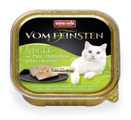 Animonda Vom Feinsten Adult Меню для гурманов с индейкой, куриной грудкой и травами - 100 гр