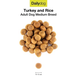 Сухой корм Dailydog Adult Medium Breed для взрослых собак средних пород с индейкой и рисом 3 кг