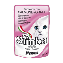Simba Cat Pouch паучи для кошек лосось с камбалой 100 г