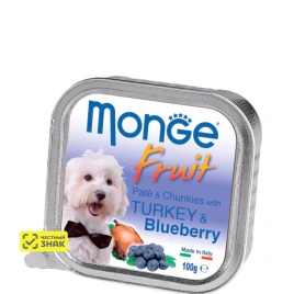 Влажный корм Monge Dog Fresh Turkey для собак с индейкой, 100 г