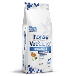 Диетический корм Monge VetSolution Dog Dermatosis для собак, при заболеваниях кожи, 12 кг